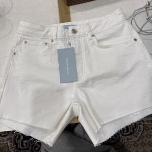 ANTONIO MELANI White Jean Shorts